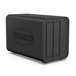 TerraMaster F2-424 tower NAS QC 3,4Ghz/8Gb(32)/TRAID,JBOD,RAID0,1/up to 2 HDD SATA(3,5' or 2,5')/2xM.2 2280 NVMe/2xUSB3.2/HDMI/2x2,5GbE RJ-45/iSCSI/1xPS/1YW