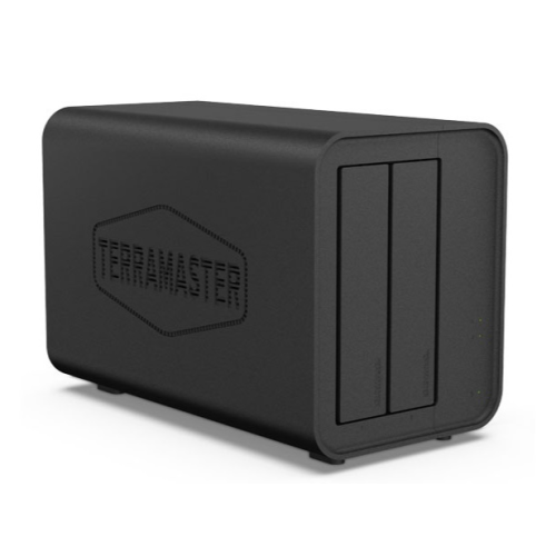 TerraMaster F2-424 tower NAS QC 3,4Ghz/8Gb(32)/TRAID,JBOD,RAID0,1/up to 2 HDD SATA(3,5' or 2,5')/2xM.2 2280 NVMe/2xUSB3.2/HDMI/2x2,5GbE RJ-45/iSCSI/1xPS/1YW