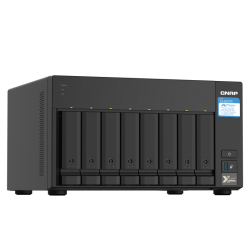 QNAP SMB QC 1,7GhzCPU/4Gb(upto16Gb)/upto 8HDD, up to 16 with TL-D800C/SATA(3,5'')/ 3xUSB3.2/1xExp.slot/2x2,5Gb 2x10Gb(SFP+)/iSCSI/1xPS/3YW TS-832PX-4G-EU-RU