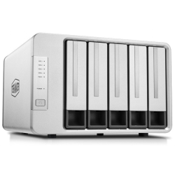 TerraMaster D5-300 DAS tower/2xHDDs RAID0,1,10,5,JBOD/up to 5 SATA(3,5' or 2,5')/1xUSB3.1 Type-C gen1/1xPS/1YW
