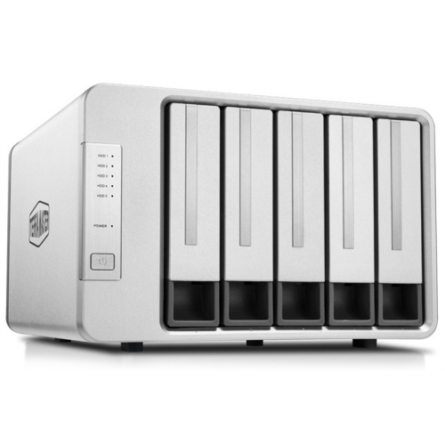 TerraMaster D5-300 DAS tower/2xHDDs RAID0,1,10,5,JBOD/up to 5 SATA(3,5' or 2,5')/1xUSB3.1 Type-C gen1/1xPS/1YW