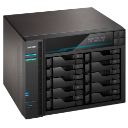 ASUSTOR AS6510T 10-Bay NAS/Media player/Intel Atom C3538 2,1GHz(Quad-Core), 8GB SO-DIMM DDR4, noHDD(HDD,SSD),/2x10GbE+2x2,5Gbe(LAN)/2xUSB3.2,HDMI/M.2/4ip camera license ; 90IX0191-BW3S10