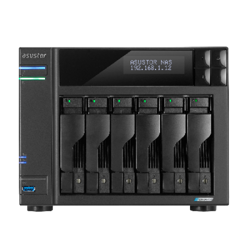 ASUSTOR AS6706T 6-Bay NAS/Media player/Intel Celeron N5105 2.0GHz up to 2.9GHz, 8GB SO-DIMM DDR4, noHDD(HDD,SSD),2xUSB3.2,HDMI ; 90IX01N1-BW3S60