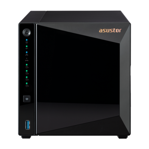 ASUSTOR AS3304T 4-Bay NAS/MPl/Cel 1.4GHz Quad Core/2GBDDR4/noHDD,LFF(HDD,SSD),/1x1GbE(LAN)/3xUSB3.2; 90IX01L0-BW3S00