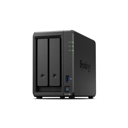Synology QC2,6GhzCPU/2GB(upto32)/RAID0,1,10,5,6/up to 2HDDs SATA(3,5' or 2,5')(upto 7 with DX517)/1xUSB3.2/2GigEth/iSCSI/2xIPcam(up to40)/1xPCIe 3.0/1xPS/1YW (repl DS720+)''