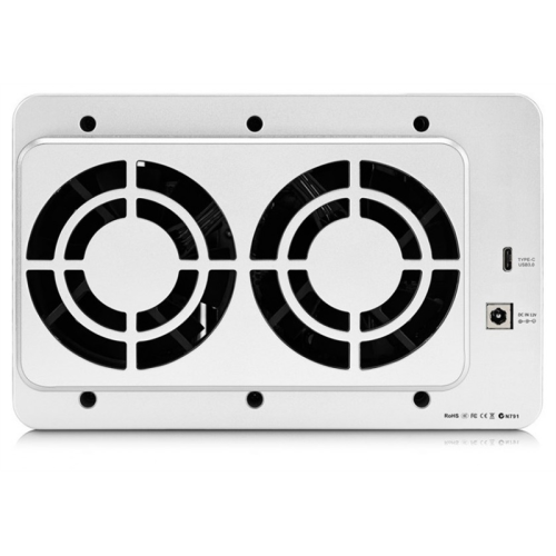 TerraMaster D5-300 DAS tower/2xHDDs RAID0,1,10,5,JBOD/up to 5 SATA(3,5' or 2,5')/1xUSB3.1 Type-C gen1/1xPS/1YW