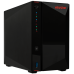 ASUSTOR AS5202T 2-Bay NAS/Media player/Intel Celeron J4005 2.0GHz up to 2.7GHz (Dual-Core ), 2GB SO-DIMM DDR4, noHDD(HDD,SSD),/2x 2,5Gb (LAN)/3xUSB3.2,HDMI/4ip camera license ; 90IX0171-BW3S10