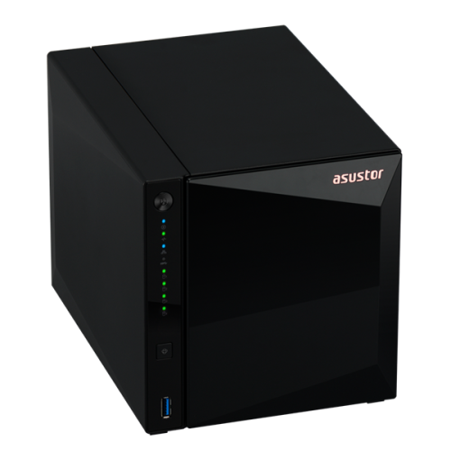 ASUSTOR AS3304T 4-Bay NAS/MPl/Cel 1.4GHz Quad Core/2GBDDR4/noHDD,LFF(HDD,SSD),/1x1GbE(LAN)/3xUSB3.2; 90IX01L0-BW3S00