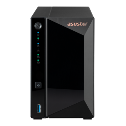 ASUSTOR AS3302T 2-Bay NAS/MPl/Cel 1.4GHz Quad Core/2GBDDR4/noHDD,LFF(HDD,SSD),/1x1GbE(LAN)/3xUSB3.2; 90IX01I0-BW3S00