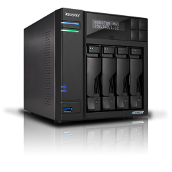 ASUSTOR AS6704T 4-Bay NAS/Intel Celeron N1505 2,0GHz/4GB DDR4, noHDD(HDD,SSD)/2x2,5Gbe(LAN)/2xUSB3.2,HDMI; 90IX01N1-BW3S20