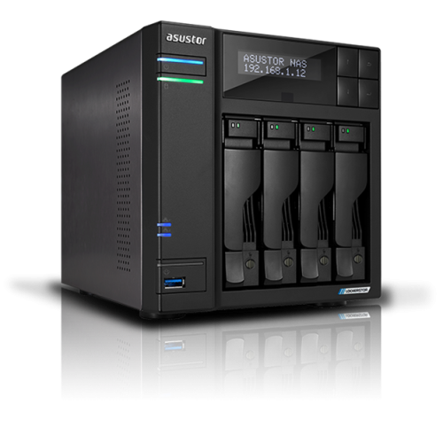 ASUSTOR AS6704T 4-Bay NAS/Intel Celeron N1505 2,0GHz/4GB DDR4, noHDD(HDD,SSD)/2x2,5Gbe(LAN)/2xUSB3.2,HDMI; 90IX01N1-BW3S20