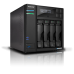 ASUSTOR AS6704T 4-Bay NAS/Intel Celeron N1505 2,0GHz/4GB DDR4, noHDD(HDD,SSD)/2x2,5Gbe(LAN)/2xUSB3.2,HDMI; 90IX01N1-BW3S20