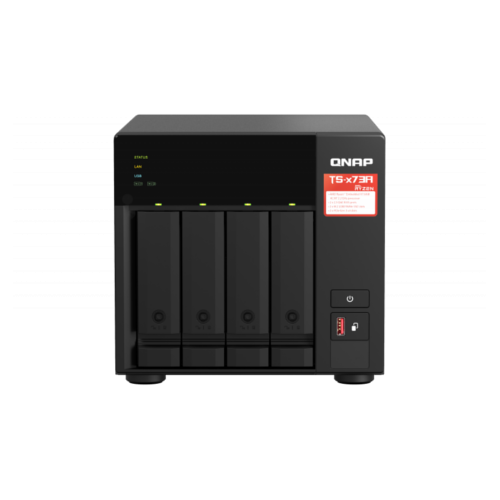 QNAP SMB QC 2,2GhzCPU/8Gb(upto64Gb)/upto 4HDD, upto 20 with TL-D800S/SATA(3,5'')/ 4xUSB3.2/2xExp.slot/2x2,5Gb/iSCSI/1xPS/3YW TS-473A-8G-EU-RU