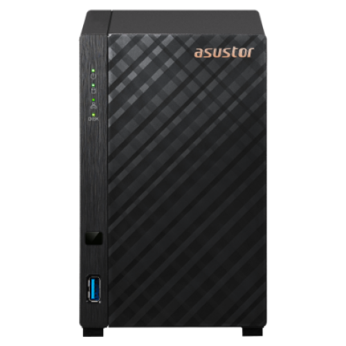 ASUSTOR AS1102T 2-Bay NAS/CPU (4Core) 1.4GHz/1GBDDR4/noHDD,LFF(HDD,SSD)/1x1GbE(LAN)/2xUSB3.2/; 90IX01K0-BW3S00