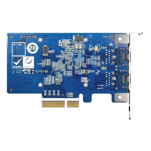 QNAP Expansion Card QXG-10G2T-X710 PCIe Gen3x4 2x10GbE(BASE-T)