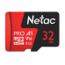 Netac P500 Extreme PRO 32GB MicroSDHC V10/A1/C10 up to 100MB/s, retail pack with SD Adapter