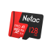 Netac P500 Extreme PRO 128GB MicroSDXC V30/A1/C10 up to 100MB/s, retail pack with SD Adapter