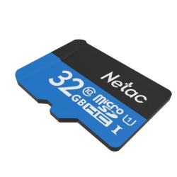 Netac P500 Standard 32GB MicroSDHC U1/C10 up to 90MB/s, retail pack card only