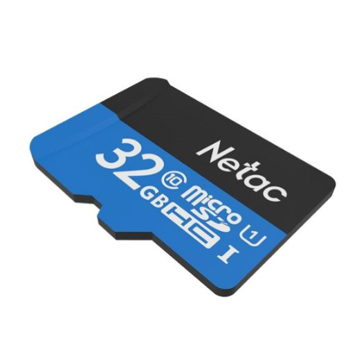 Netac P500 Standard 32GB MicroSDHC U1/C10 up to 90MB/s, retail pack with SD Adapter