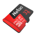 Netac P500 Extreme PRO 32GB MicroSDHC V10/A1/C10 up to 100MB/s, retail pack with SD Adapter