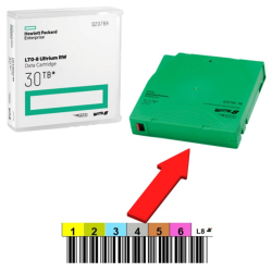 HPE Ultrium LTO8 Data Cartridge 30TB RW (without Label)