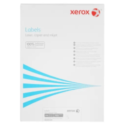 Наклейки Laser/Copier XEROX А4:1, 100 листов (210x297мм) Прямоугольные края