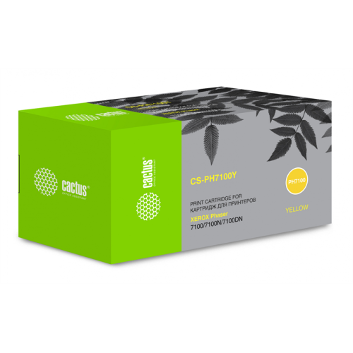 Cactus CS-PH7100Y 106R02608 желтый (4500стр.) для Xerox Phaser 7100/7100N/7100DN