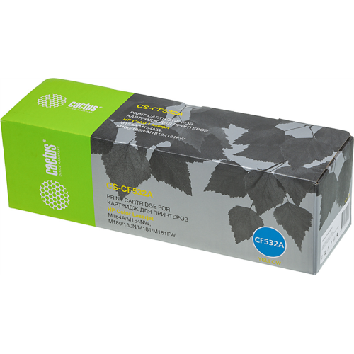 Cactus CS-CF532A CF532A желтый (900стр.) для HP LJ M180n/M181fw