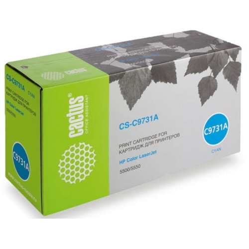 Cactus CS-C9731A голубой (13000стр.) для HP CLJ 5500/5550