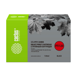 Cactus CS-PFI120BK PFI-120BK черный (130мл) для Canon imagePROGRAF TM-200/TM-205/TM-300/TM-305