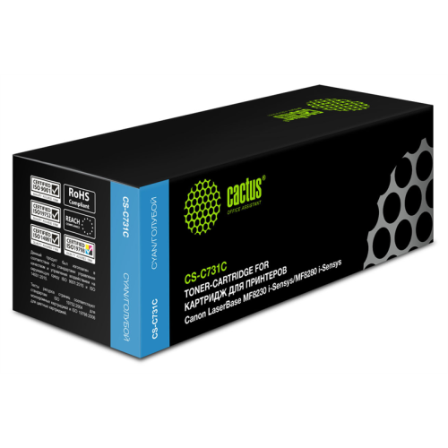 Cactus CS-C731C 731 C голубой (1800стр.) для Canon LB i-Sensys MF8230/MF8280