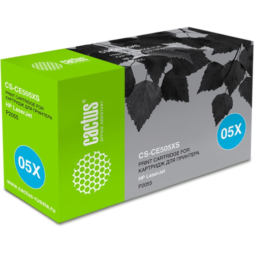 Cactus CS-CE505XS CE505X черный (6500стр.) для HP LaserJet P2050 LaserJet P2055 LaserJet P2055D LaserJet P2055DN LaserJet P2055X