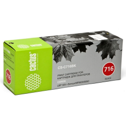 Cactus CS-C716BK 716 BK черный (2300стр.) для Canon i-Sensys MF8030/MF8030cn/MF8050/LBP 5050