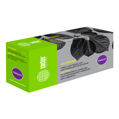Cactus CS-TN423Y TN-423Y желтый (4000стр.) для Brother DCP L8410CDW/HL L8260CDW/MFC L8690CDW