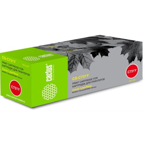 Cactus CS-C731Y 731 Y желтый (1800стр.) для Canon LB i-Sensys MF8230/MF8280