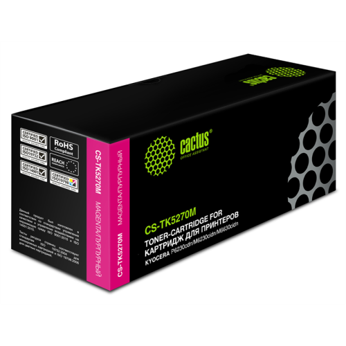 Cactus CS-TK5270M TK-5270M пурпурный (6000стр.) для Kyocera Ecosys P6230cdn/M6230cidn/M6630cidn