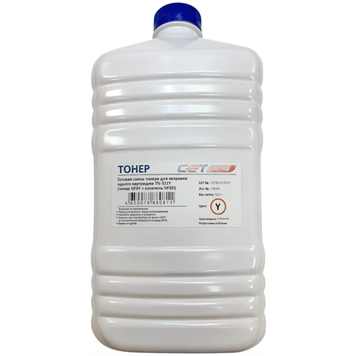 Тонер NF6Y + носитель NF6D TN-321Y для KONICA MINOLTA Bizhub C224/284/364 (CET) Yellow, 527г/бут, CET8521Y-527, TN-321Y