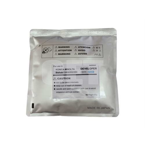 Девелопер для KONICA MINOLTA Bizhub C200/C203/C253/C353 (CET) Cyan, 250г/пак, 75000 стр., CET6824