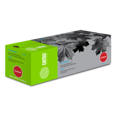 Cactus CS-C046HC 046 H C голубой (5000стр.) для Canon LBP 653Cdw/654Cx/MF732Cdw/734Cdw/735Cx