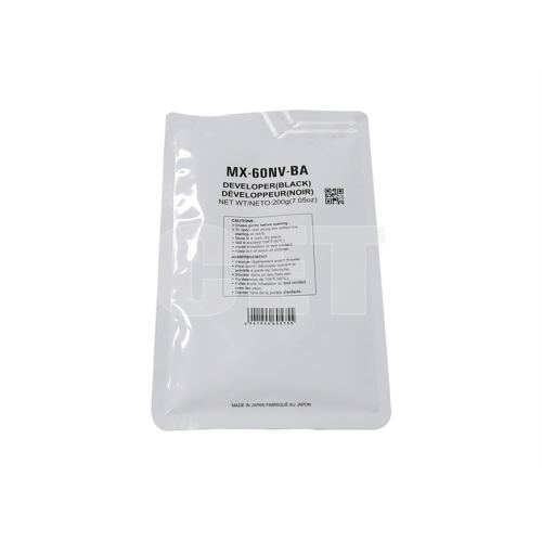 Девелопер MX-60NVBA для SHARP MX-3050N/4050N/5070N/C3081R/C5081D (CET) Black, 200г, 500000 стр., CET171009