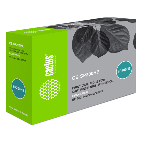 Cactus CS-SP200HE 407262 черный (2600стр.) для Ricoh SP 202SN/200N/203SFN