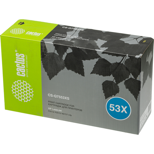 Cactus CS-Q7553XS Q7553X черный (7000стр.) для HP P2014/P2015/M2727