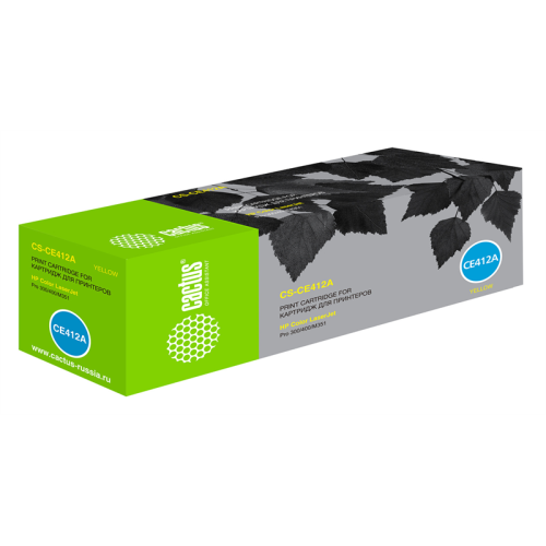 Cactus CS-CE412A CE412A желтый (2600стр.) для HP CLJ Pro 300/400/M351/