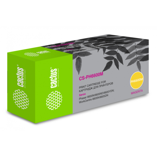 Cactus CS-PH6600М 106R02234 пурпурный бар.в компл. (6000стр.) для Xerox Ph 6600 /WC 6605