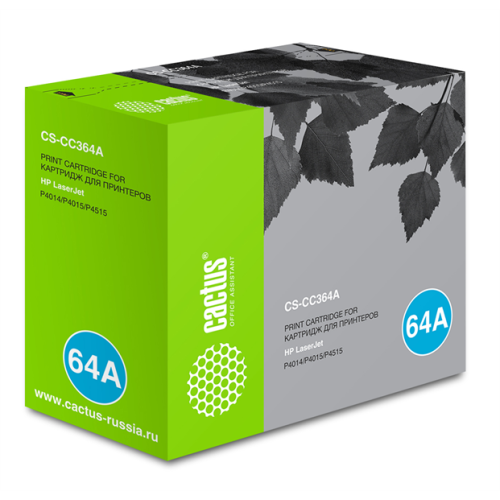 Cactus CS-CC364A CC364A черный (10000стр.) для HP LJ P4014/P4015/P4515