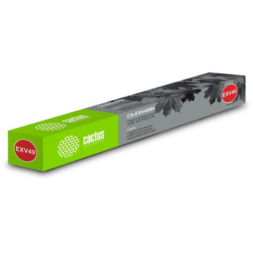 Cactus CS-EXV49BK C-EXV49BK BK черный (36000стр.) для Canon IR C3320/C3320i/C3325i/C3330i/C3500/C3520i MFP/C3525i MFP/C3530i MFP