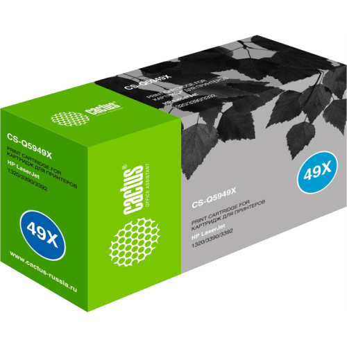 Cactus CS-Q5949X Q5949X черный (6000стр.) для HP LJ 1320/3390/3392