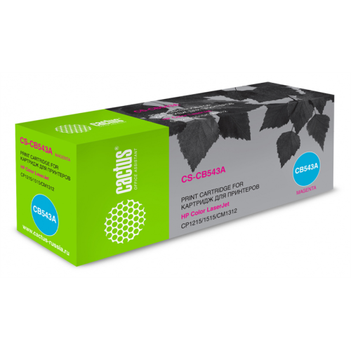 Cactus CS-CB543A CB543A пурпурный (1400стр.) для HP CLJ CP1215/1515/CM1312
