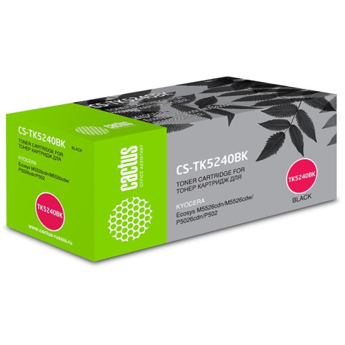 Cactus CS-TK5240BK TK-5240BK черный (4000стр.) для Kyocera Ecosys M5526cdn/M5526cdw/P5026cdn/P5026cdw