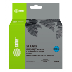 Cactus CS-C4906 №940XL черный (72мл) для HP DJ Pro 8000/8500
